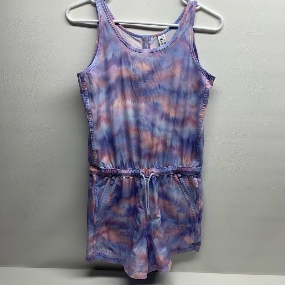 Athleta girl tie dye purple romper size XXL/16